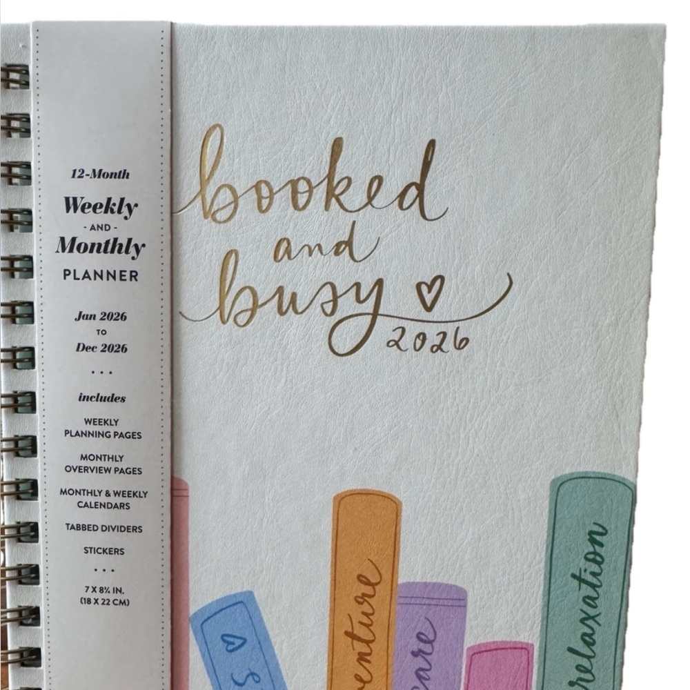 2026 Planners, Eccolo Spiral Agenda Planner, Weekly & Monthly Pages, 12 Months